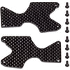 FT RC8B4.1 FT Rear Suspension Arm Inserts, carbon fiber