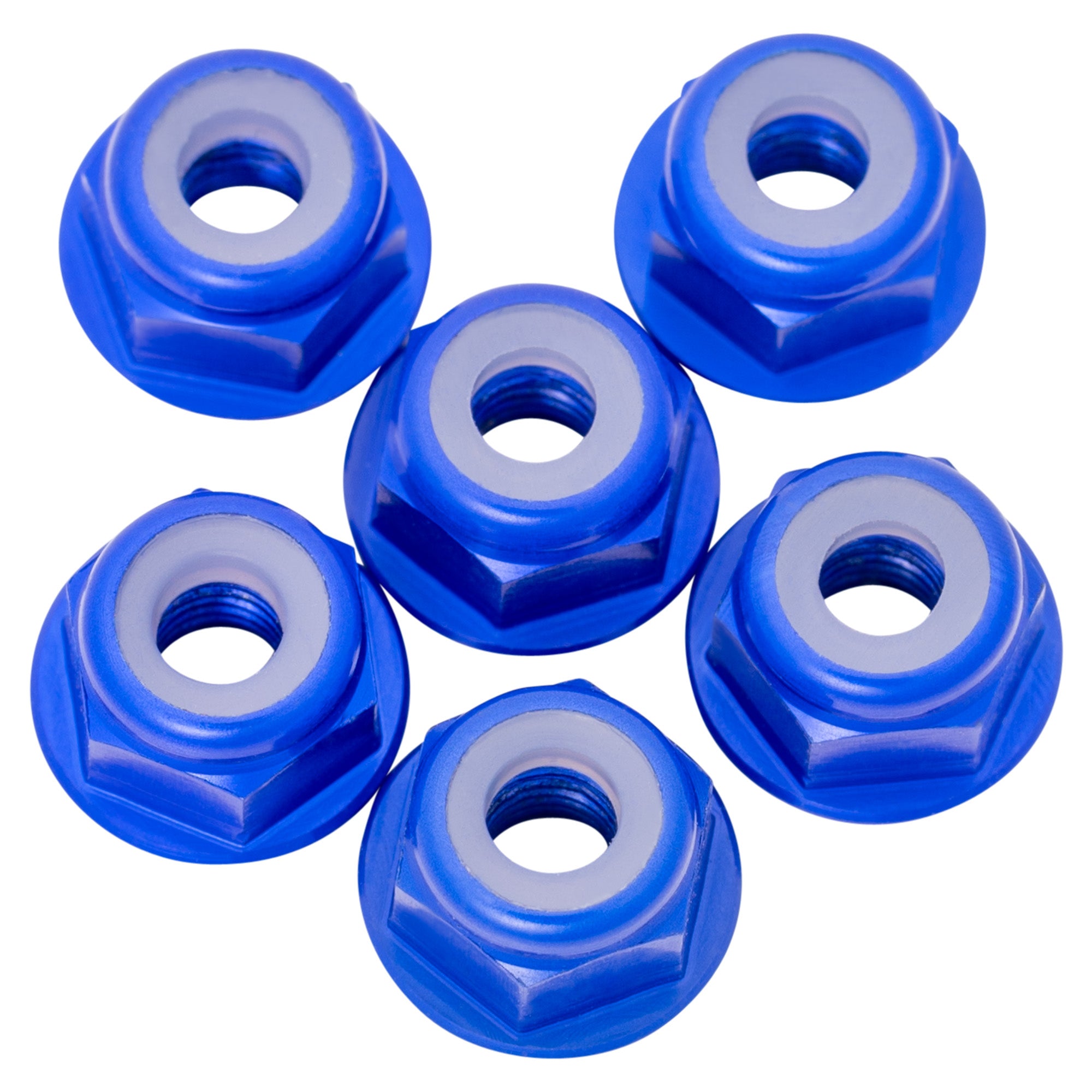 1up Racing 7075 Aluminum Flanged Locknuts - M3