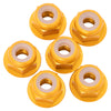1up Racing 7075 Aluminum Flanged Locknuts - M3