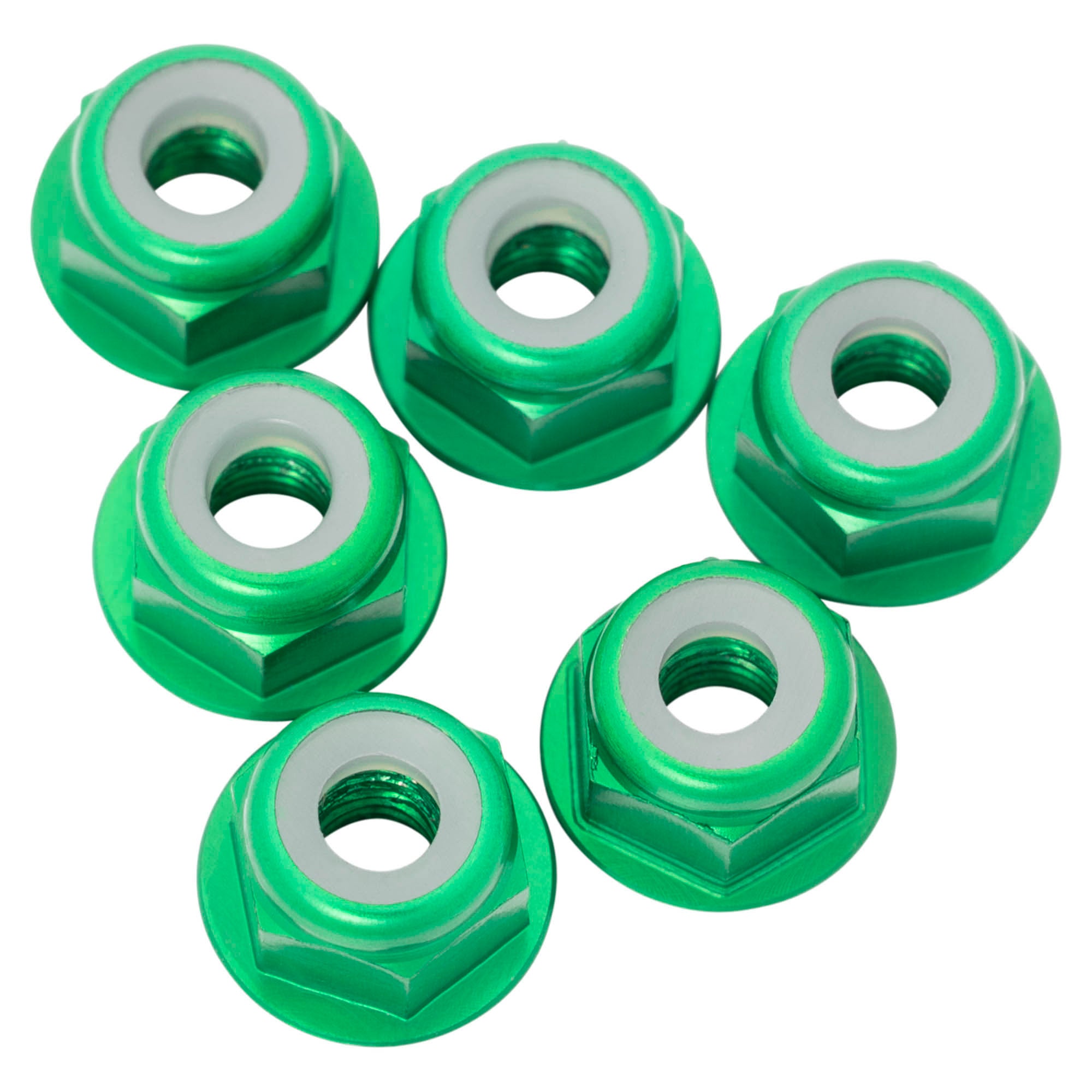 1up Racing 7075 Aluminum Flanged Locknuts - M3