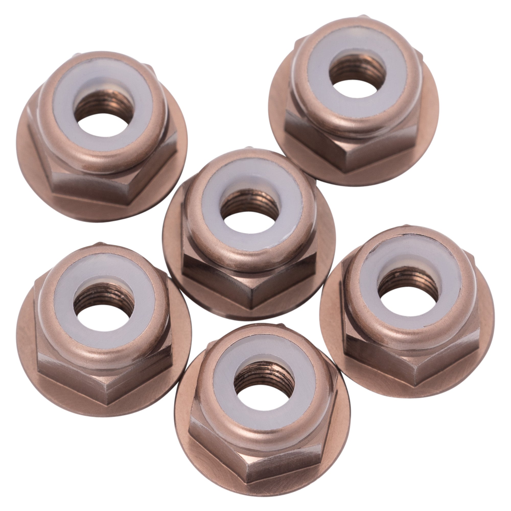 1up Racing 7075 Aluminum Flanged Locknuts - M3