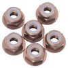 1up Racing 7075 Aluminum Flanged Locknuts - M3