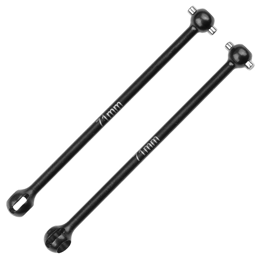 Team Associated B7 B7D Rear HD CVA Axles – +2mm Bones, 69mm, AE4, ASC92454