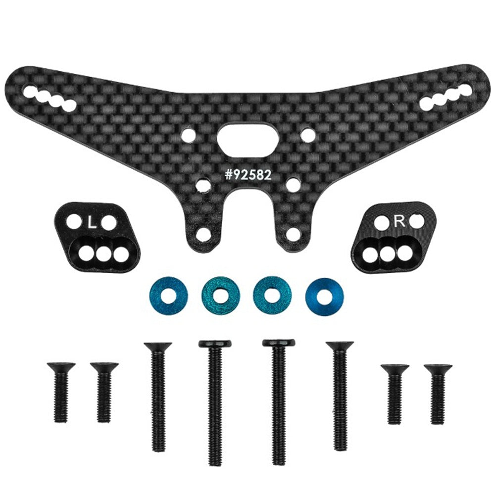 FT RC10B7.1 Gull Dropper And Rear Shock Tower Conversion Set, -2mm