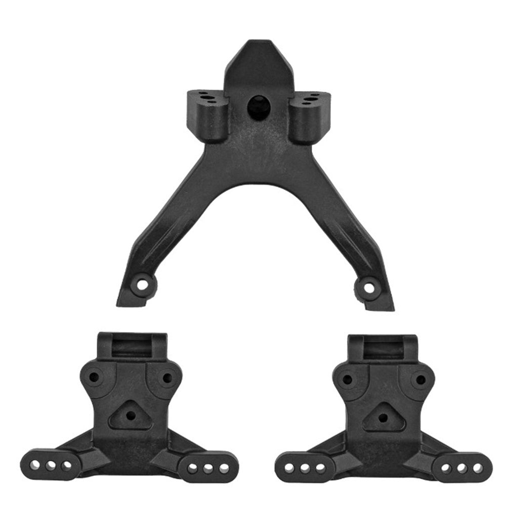 FT RC10B7.1 Top Plate And Ballstud Mounts, Carbon