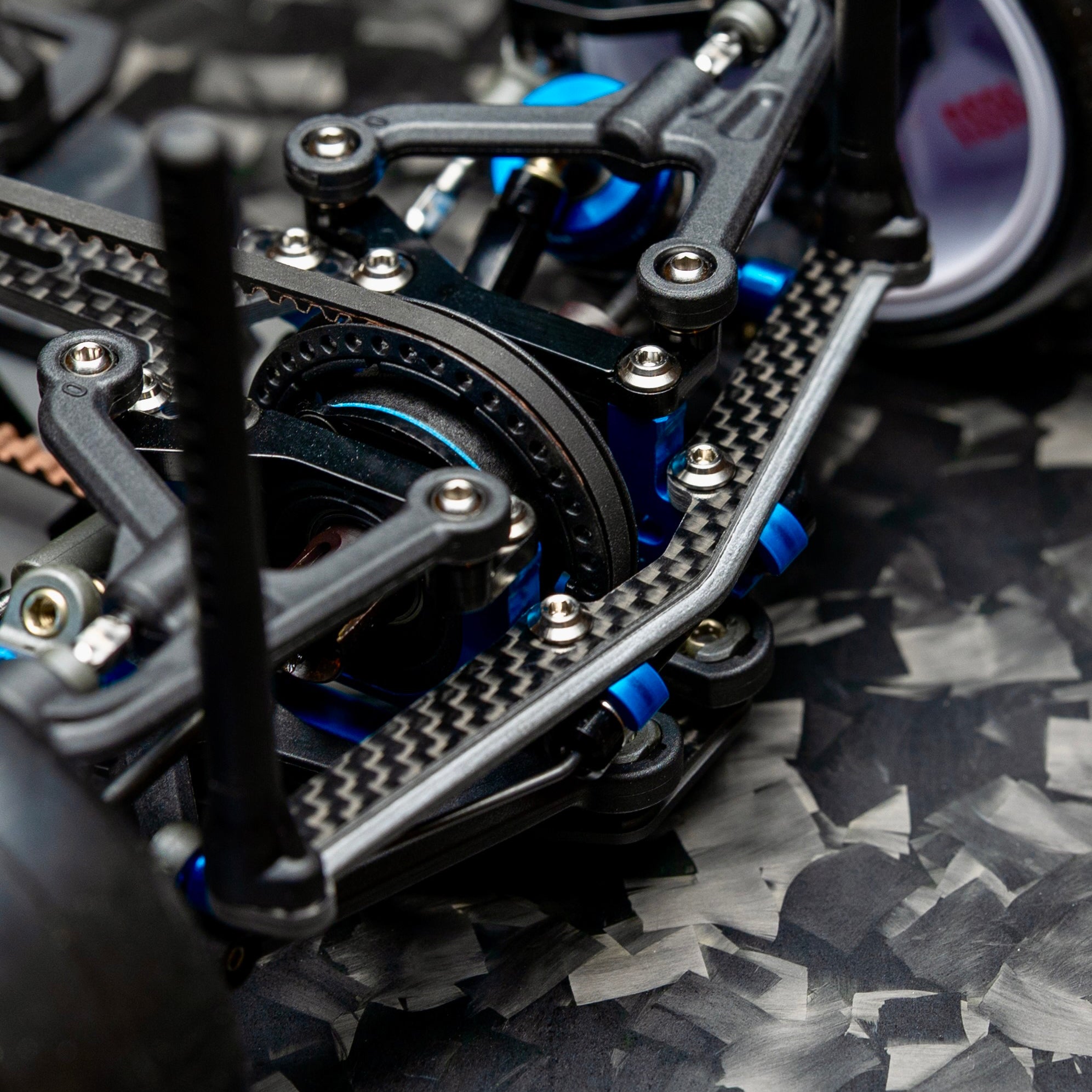 1up Racing CF1 Vertical Rear Body Mount Plate - AE TC8