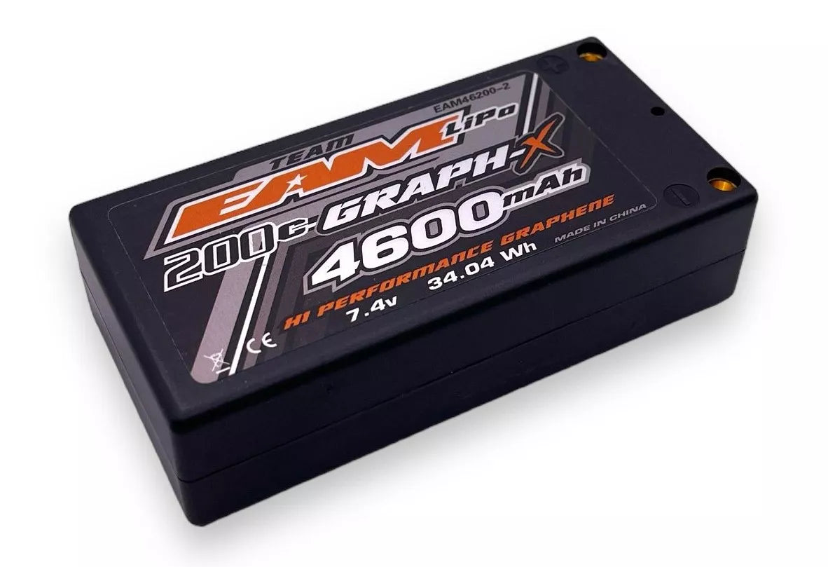 Team EAM 4600mAh 200c 2S LiPo Battery - Super Stock Shorty