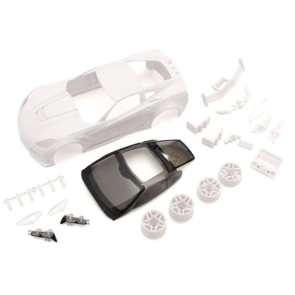 Kyosho CORVETTE ZR1 White Body Set w/Wheel