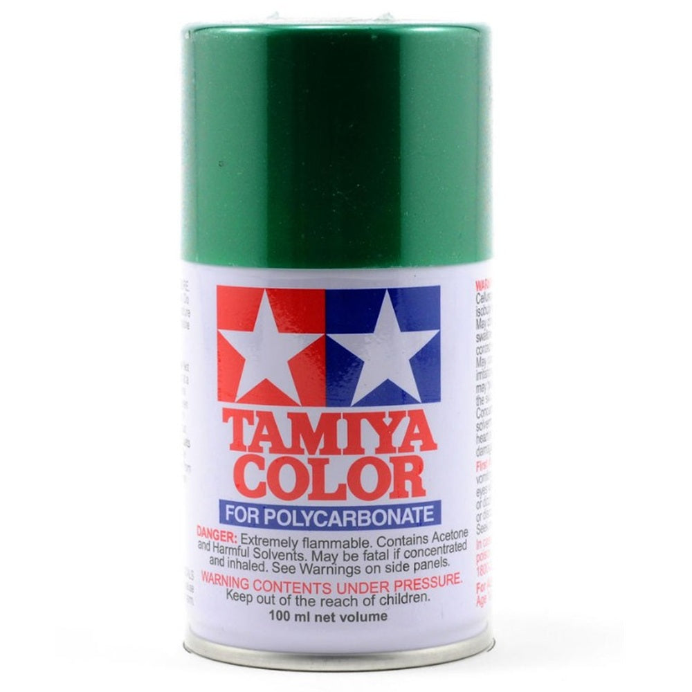 Tamiya PS-17 Metallic Green Lexan Spray Paint (100ml)