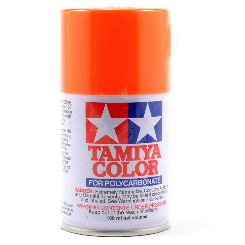 Tamiya PS-24 Fluorescent Orange Lexan Spray Paint (100ml)