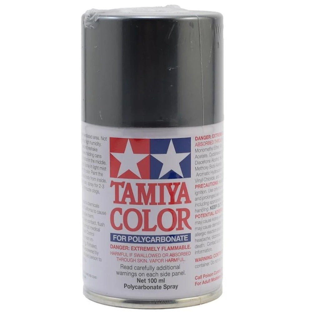 Tamiya PS-63 Bright Gun Metal Lexan Spray Paint (100ml)