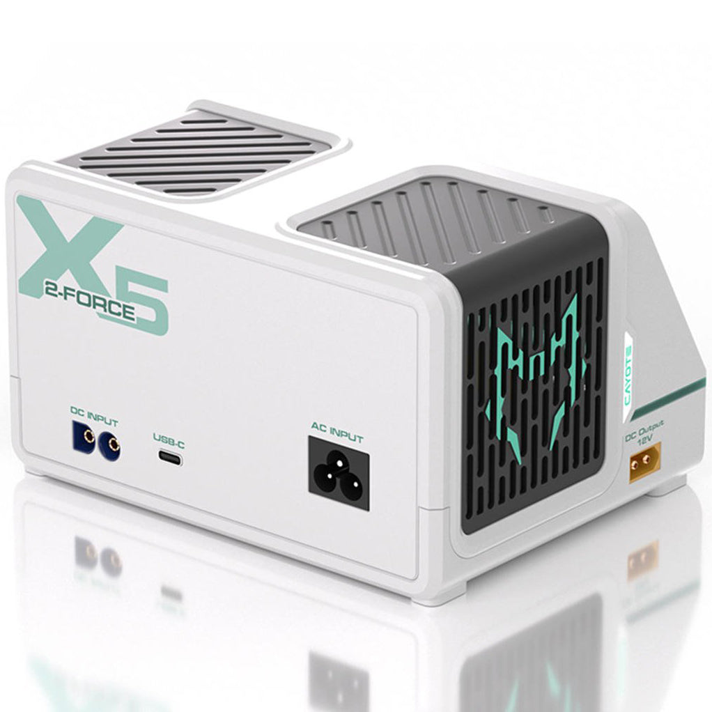 Cayote 2-Force X5 Racing Dual Battery Charger w/XT90 Charge Lead - 6S/40A