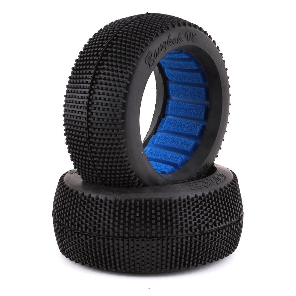 Hot Race Bangkok V2 1/8 Buggy Tires w/Inserts (2)