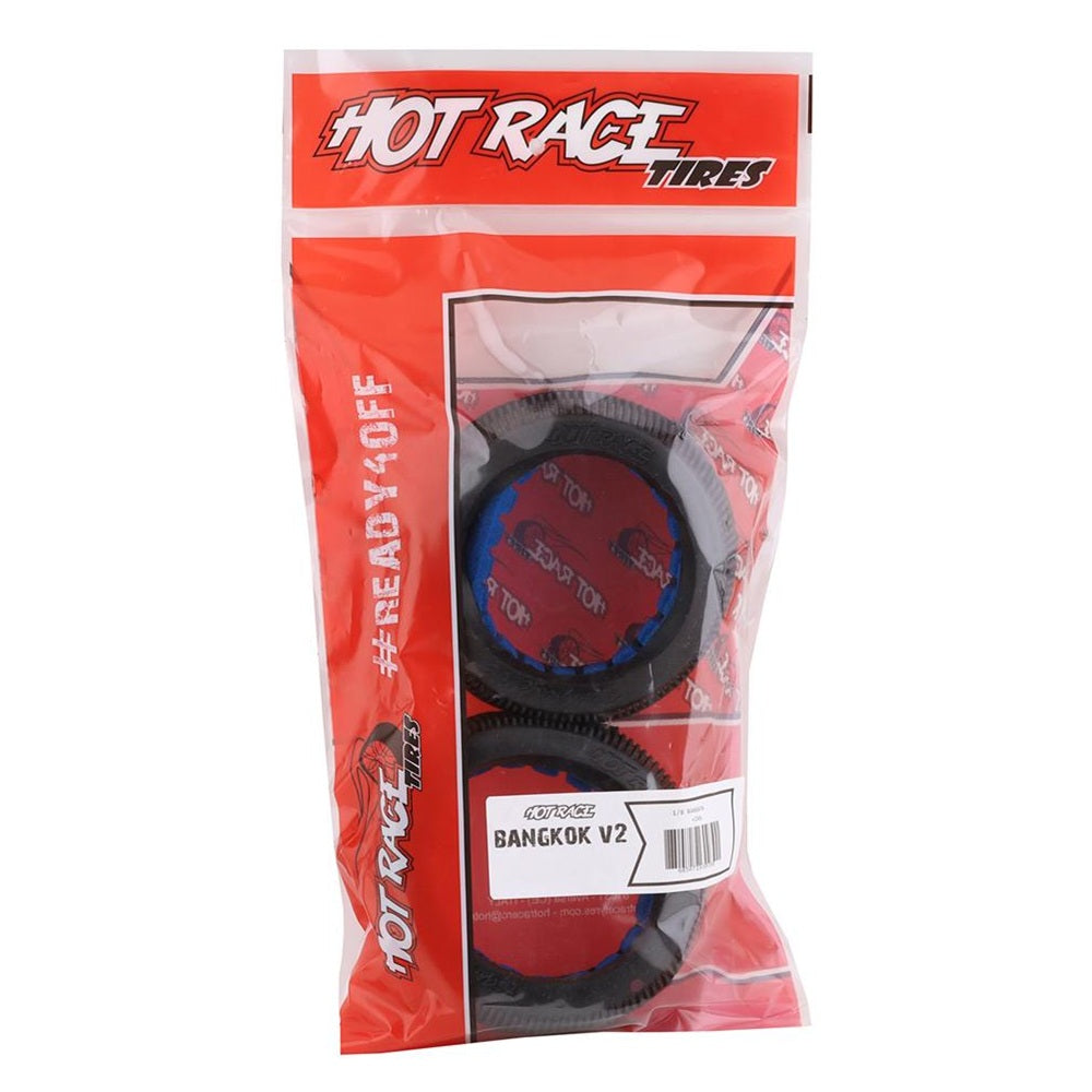 Hot Race Bangkok V2 1/8 Truggy Tires w/Inserts (2)