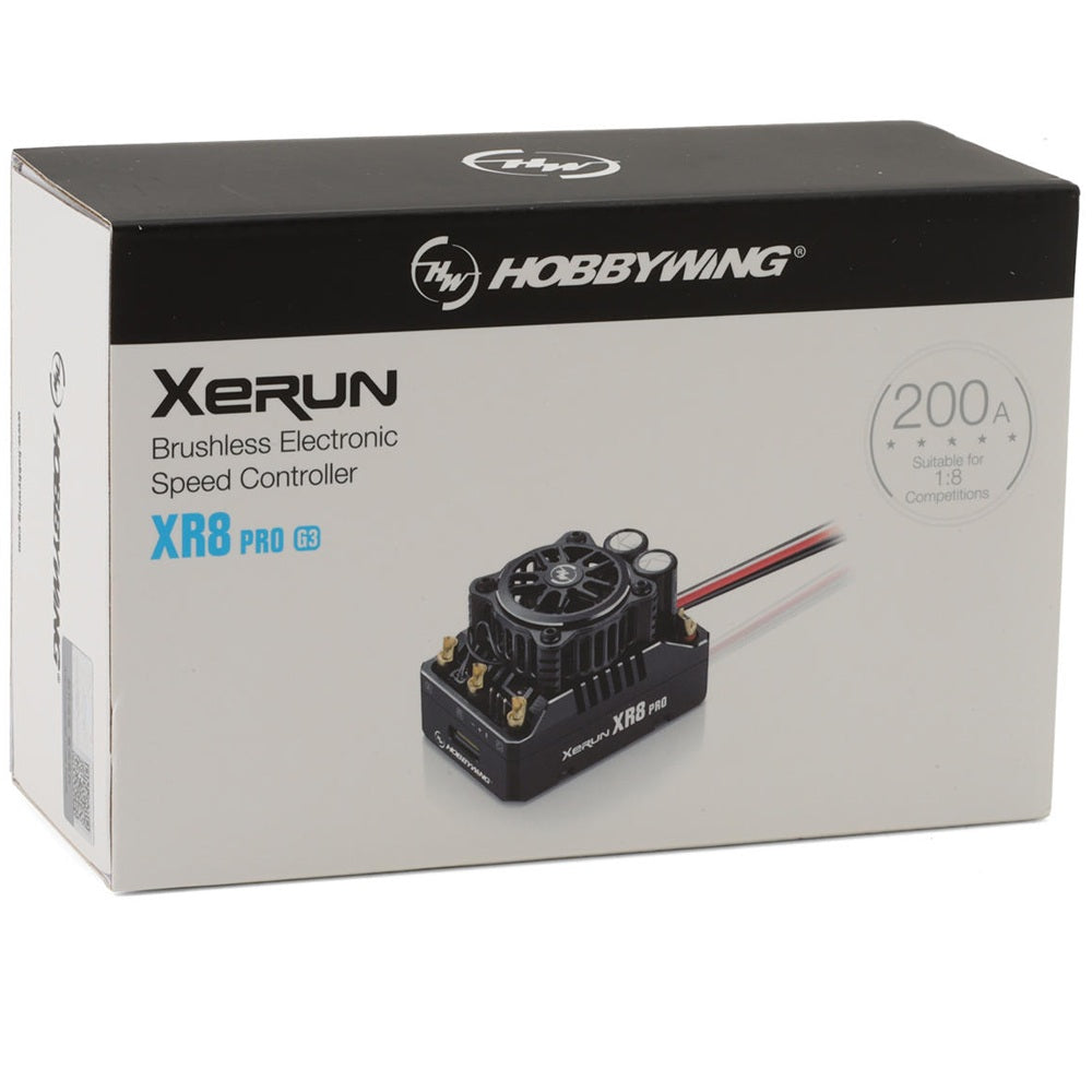 Hobbywing Xerun XR8 Pro G3 200A Sensored Brushless 1/8 ESC