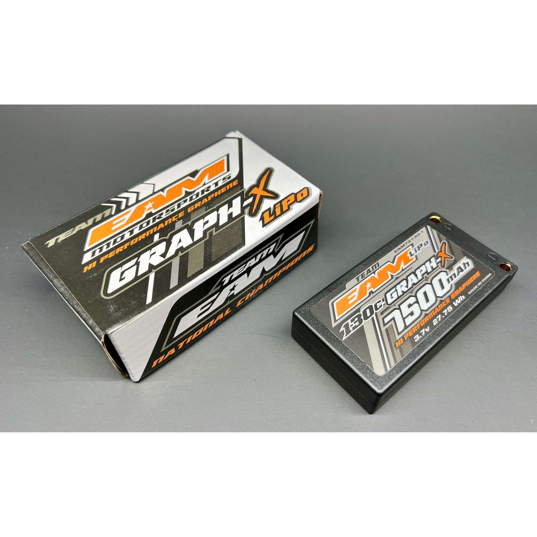 Team EAM 7500mAh 130C 1S Lipo Battery - Stock Spec Graph-X