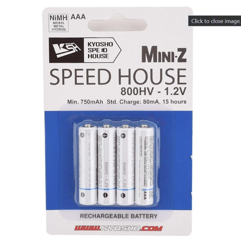 Kyosho Speed House Mini-Z AAA NiMh Batteries (800HV) (4)