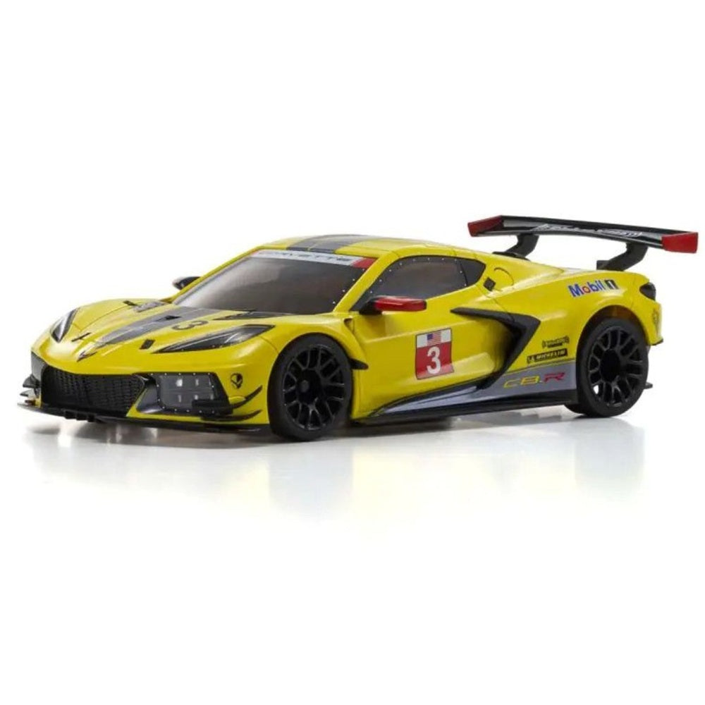 Kyosho ASC MR-03W-MM CHEVROLET CORVETTE C8.R Yellow Body Only