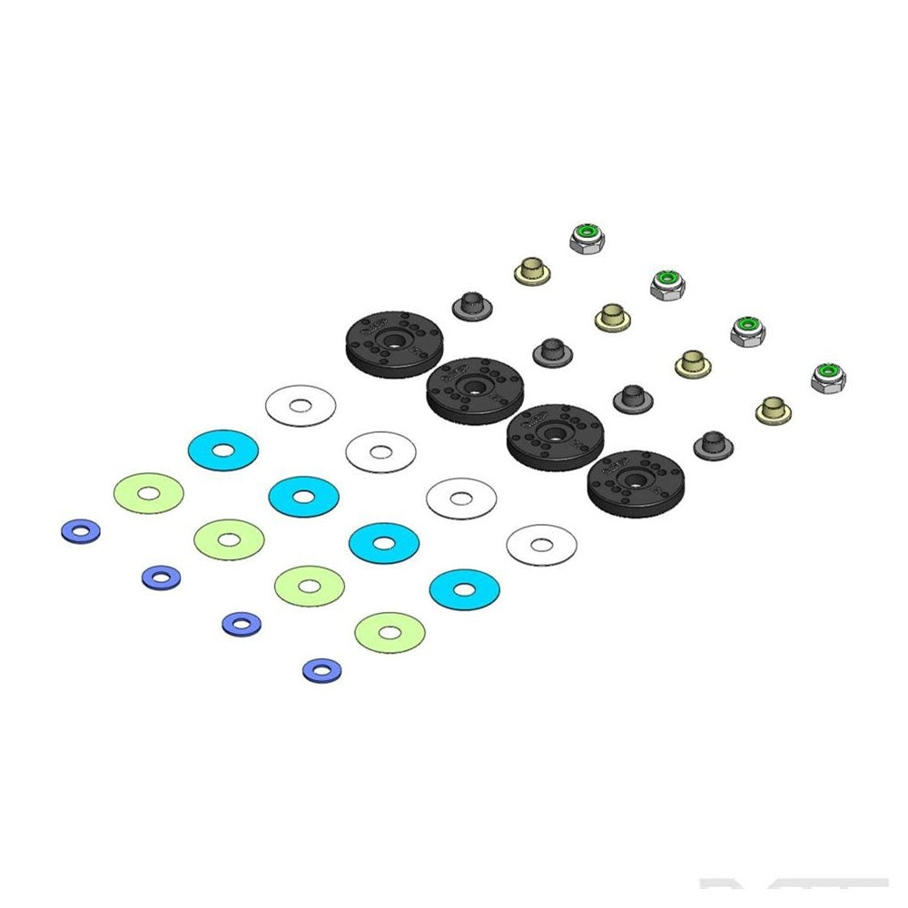 MIP 1/8 Bypass1 Hi-Flow Piston Kit (4) (6-Hole x 1.3mm)