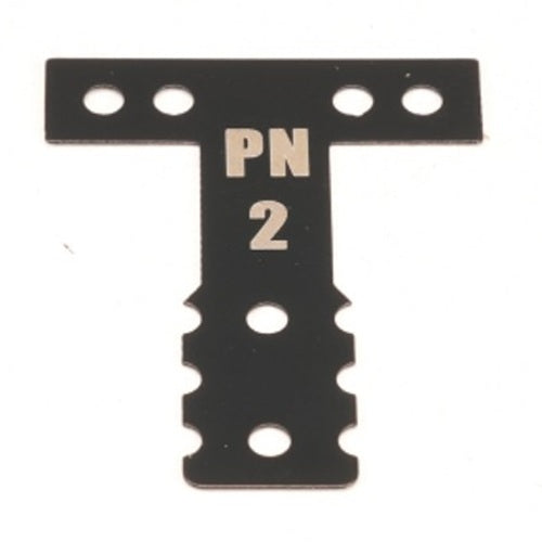 PN Racing Mini-Z MR03/MR04 MM Spring Steel T-Plate #2 (Black)