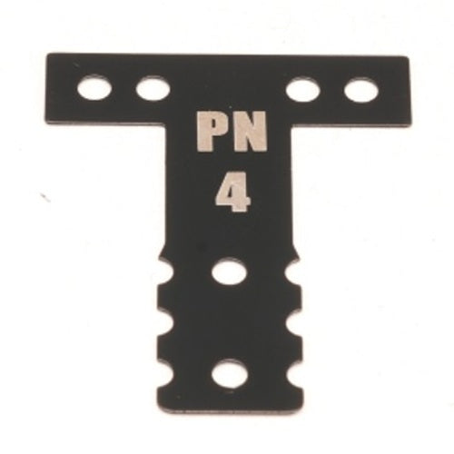 PN Racing Mini-Z MR03/MR04 MM Spring Steel T-Plate #4 (Black)