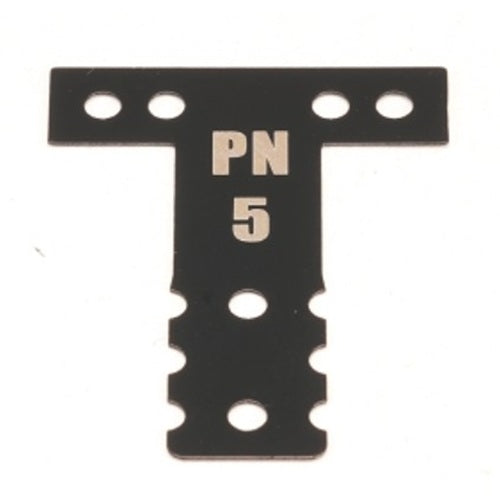 PN Racing Mini-Z MR03/MR04 MM Spring Steel T-Plate #5 (Black)