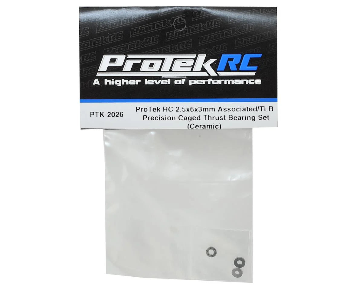 ProTek RC Precision Caged Ceramic Thrust Bearing - 2.5x6x3mm - AE & TLR 2wd