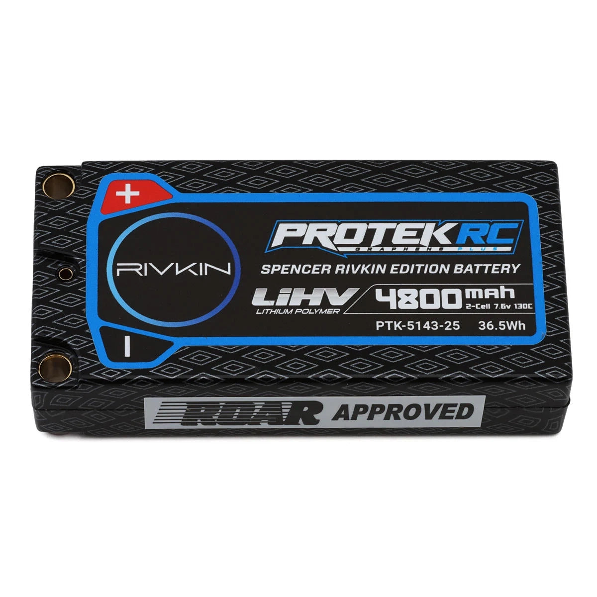 ProTek RC 4800mAh Spencer Rivkin Edition 7.6v 130C 2S Low IR Si-Graphene + ULCG HV Shorty LiPo Battery