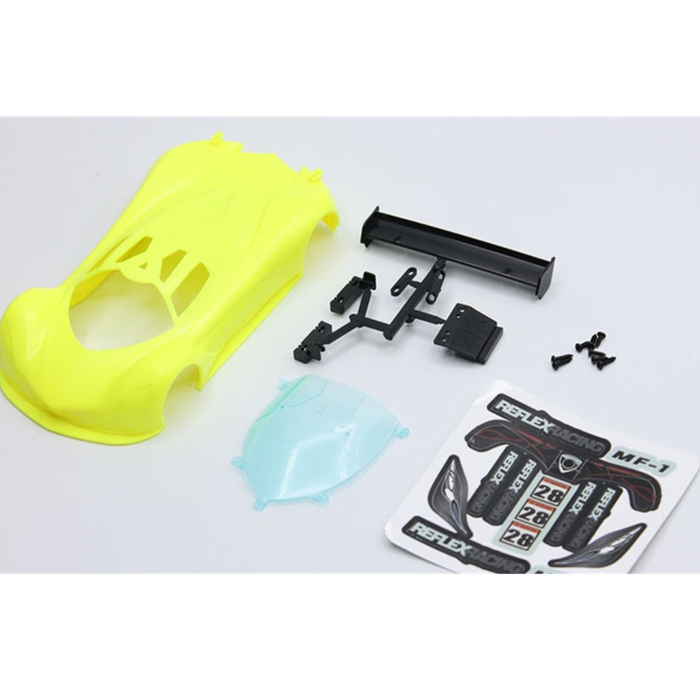 Reflex Racing MF-1 ABS Plastic Body Set (Neon Yellow)