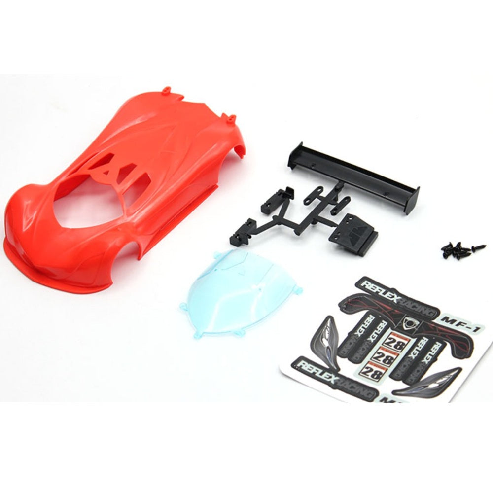 Reflex Racing MF-1 ABS Plastic Body Set (Red Orange)