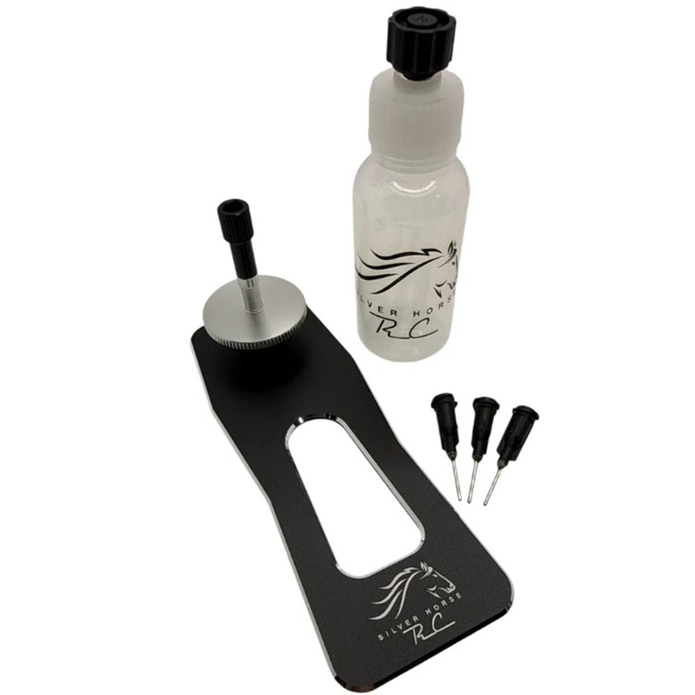 Silver Horse RC Blacksmith 28th Scale and MiniZ Tire Glue Jig Black