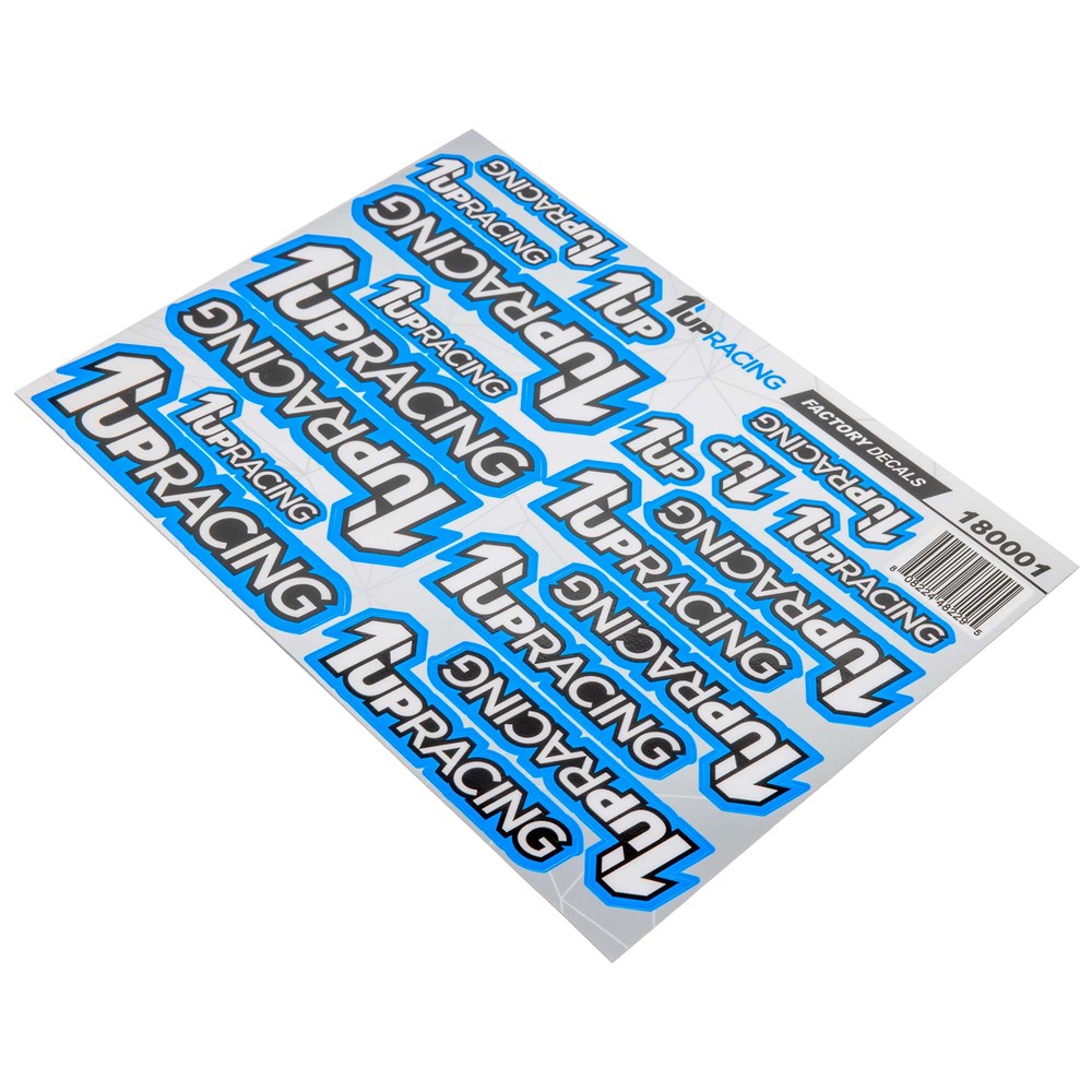 1up Racing Factory Pre-Cut Decals - Blue