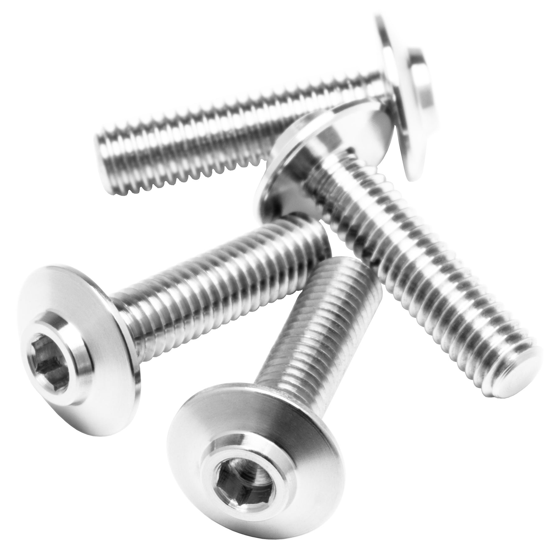 1up Racing Pro Duty Titanium Screws - Lockdown Head - 4pcs