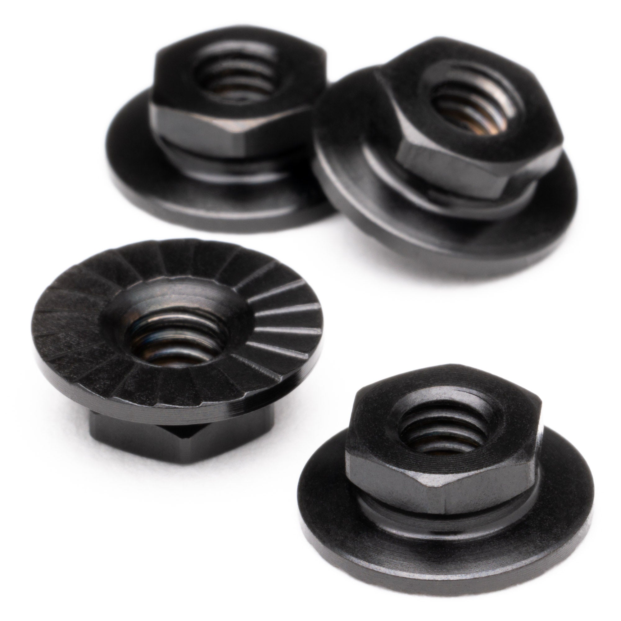 1up Racing Pro Duty Titanium Lockdown M4 Wheel Nuts - Black Nitride