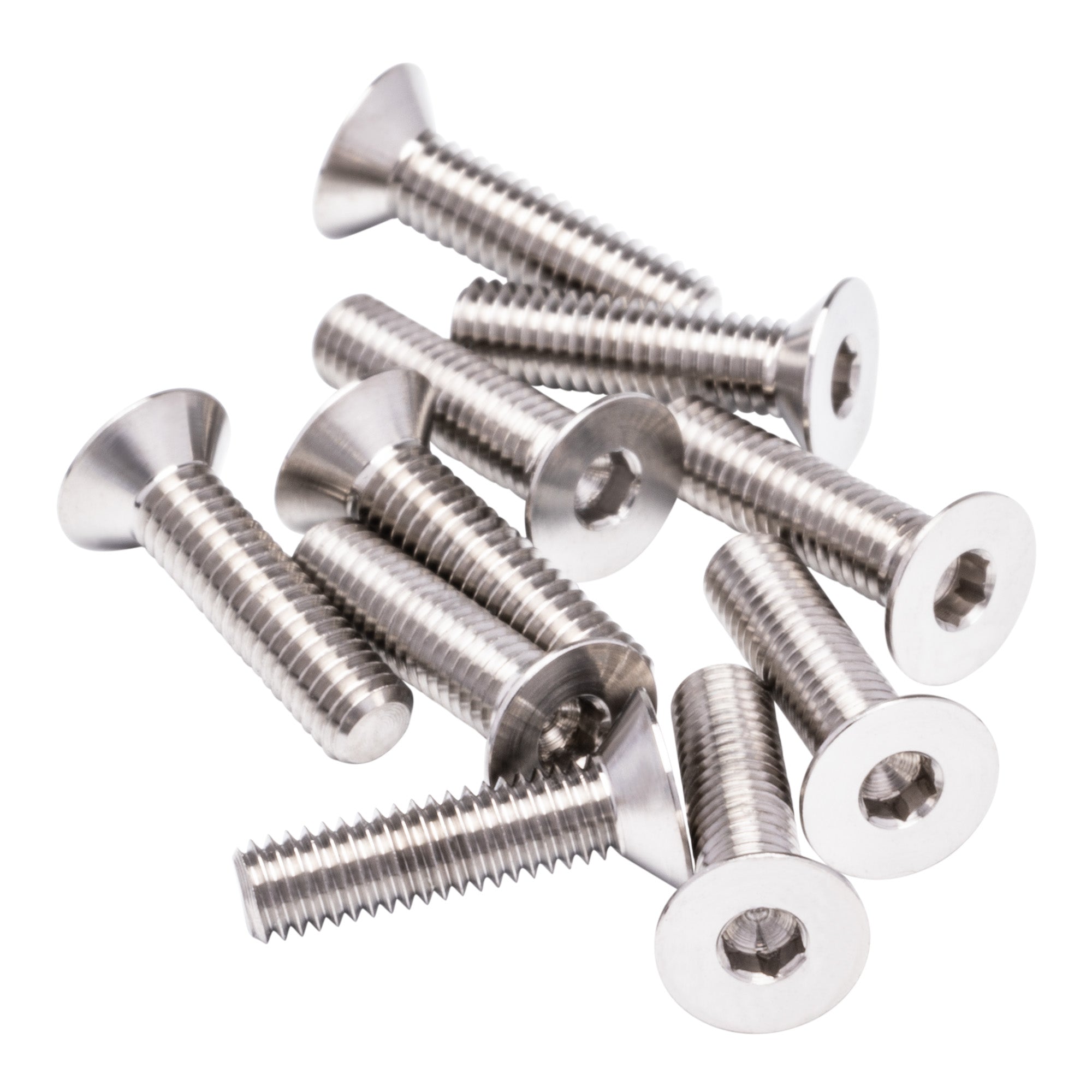 1up Racing Pro Duty Titanium Screws - Flat Head