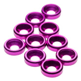 1up Racing Premium Aluminum Countersunk Washers - Purple