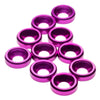 1up Racing Premium Aluminum Countersunk Washers - Purple