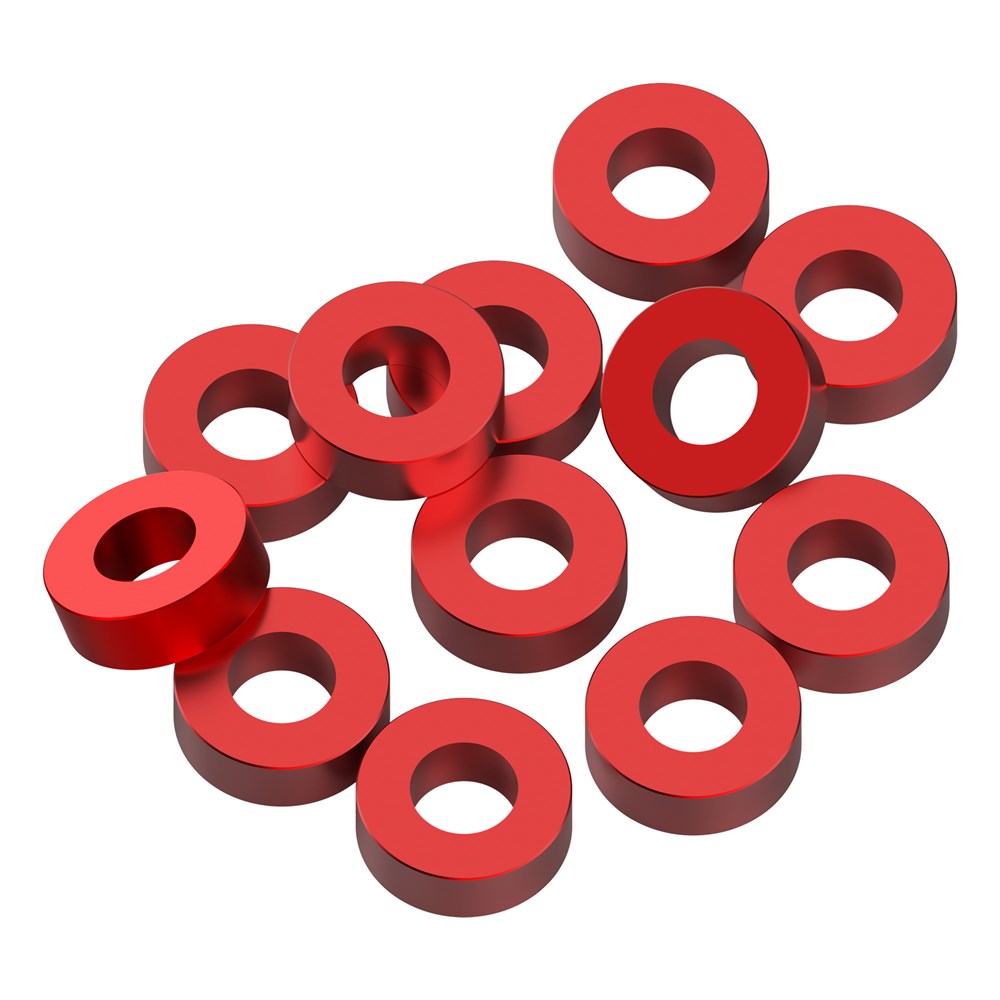 Red Anodized Premium Aluminum Hardware
