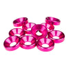 1up Racing Premium Aluminum Countersunk Washers - Hot Pink