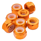 1up Racing Premium Aluminum Locknuts M3 - Orange