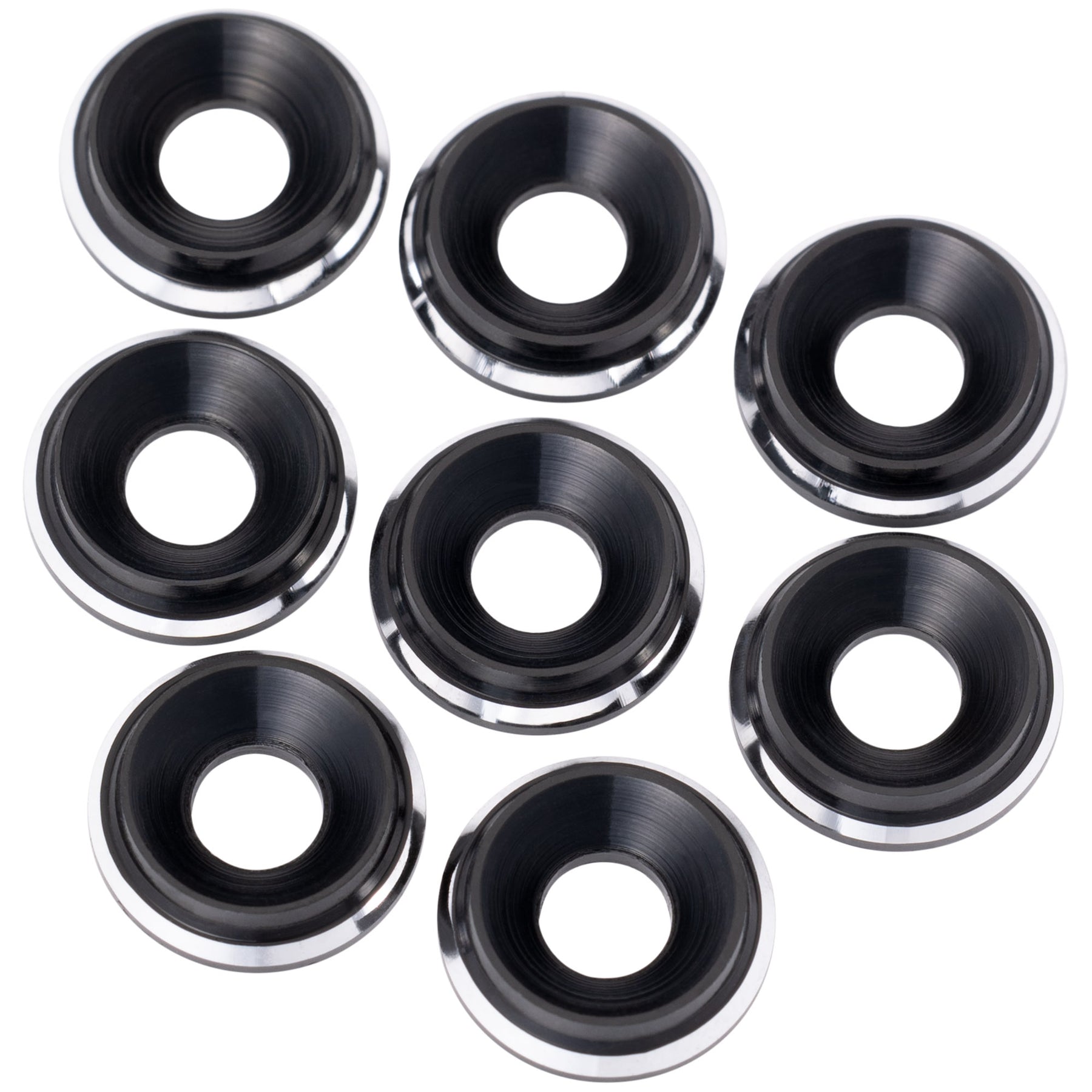 1up Racing 7075 LowPro Countersunk Washers - M3 w/ Shine Chamfer