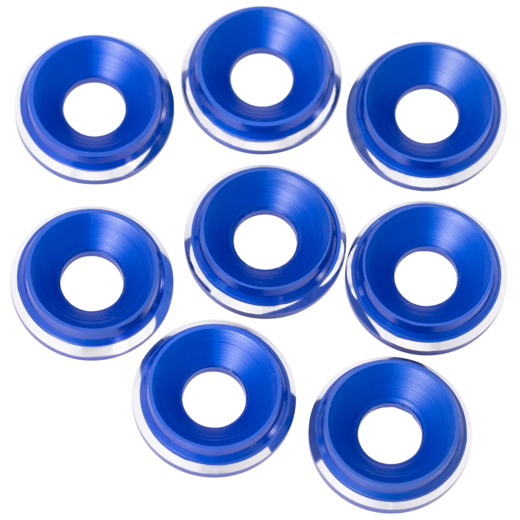 1up Racing 7075 LowPro Countersunk Washers - M3 w/ Shine Chamfer