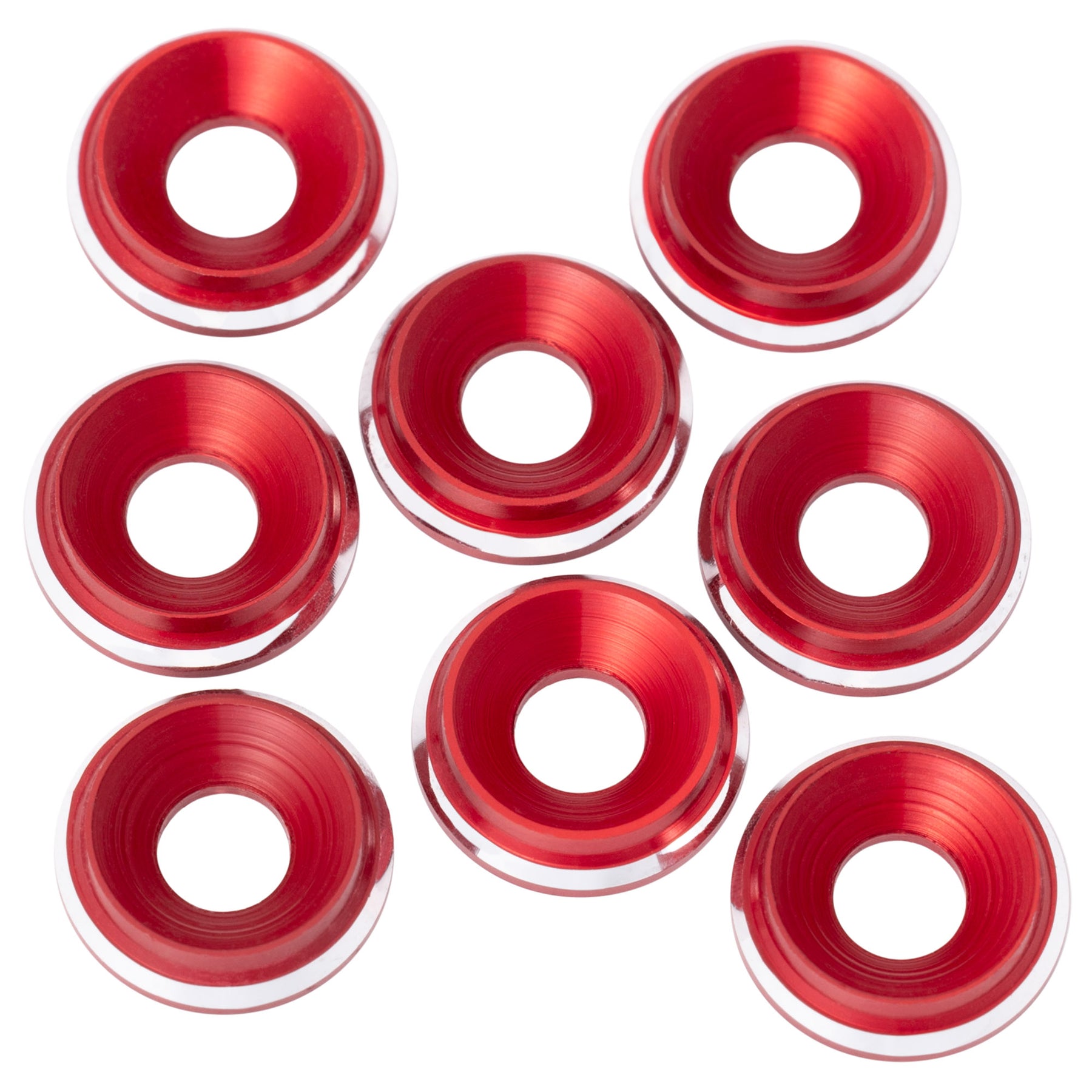 1up Racing 7075 LowPro Countersunk Washers - M3 w/ Shine Chamfer