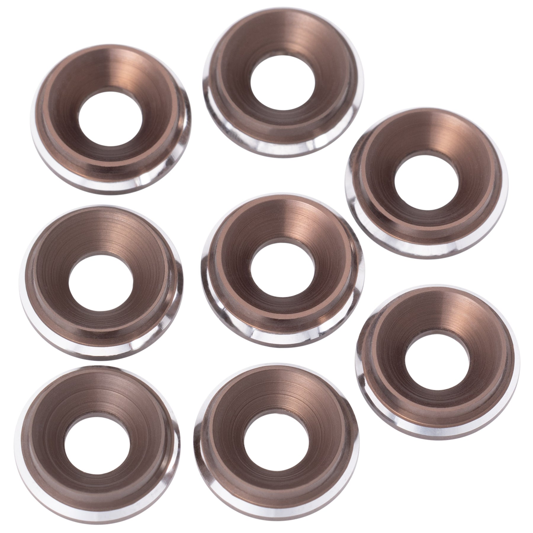 1up Racing 7075 LowPro Countersunk Washers - M3 w/ Shine Chamfer