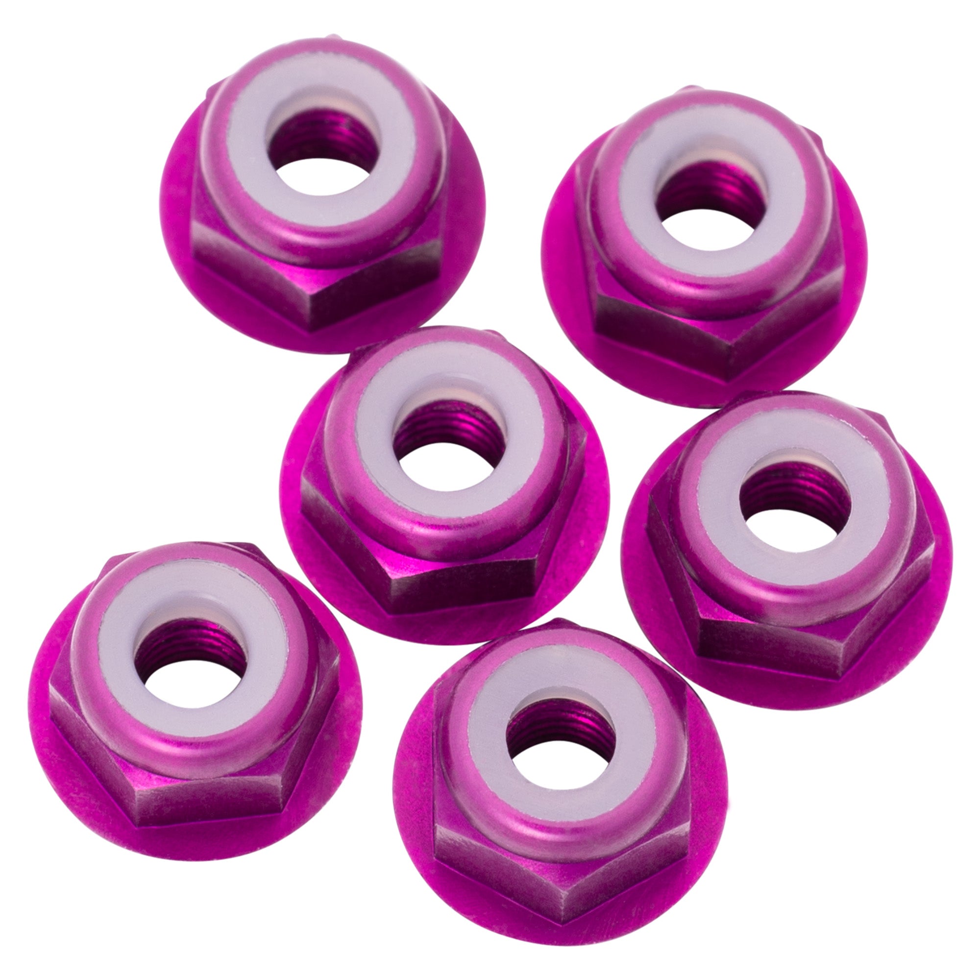 1up Racing 7075 Aluminum Flanged Locknuts - M3
