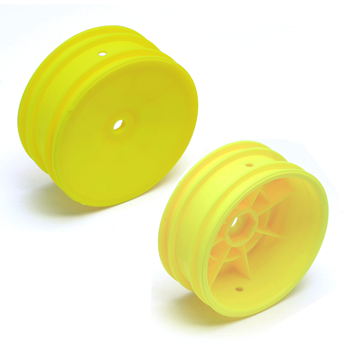 Team Associated 2wd Front Wheels - 2.2in 12mm Hex - Yellow