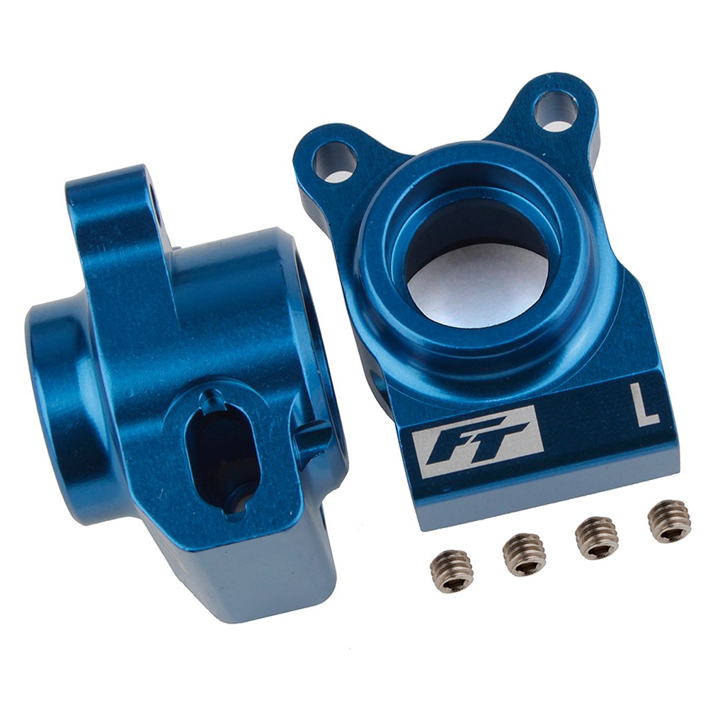 FT B6.4 Aluminum Rear Hubs - Blue