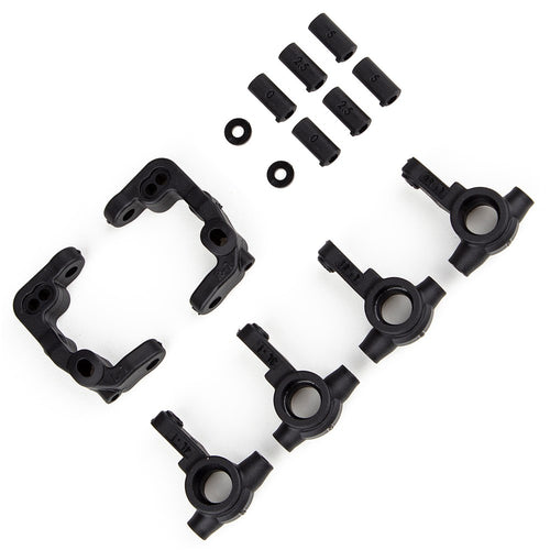 thumbnail image 2 of Team Associated ASC91901 RC10B6.4 -1mm Scrub Caster & Steering Blocks 2 of 13