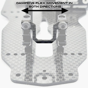 RC MAKER Bulkhead/Top Deck Flex Dampener - XRAY X4